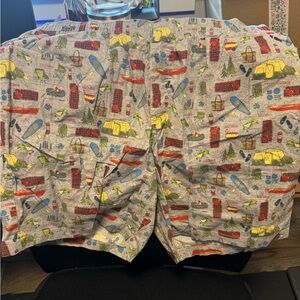 L.L. Bean Multicolor Outdoor Print Athletic Shorts